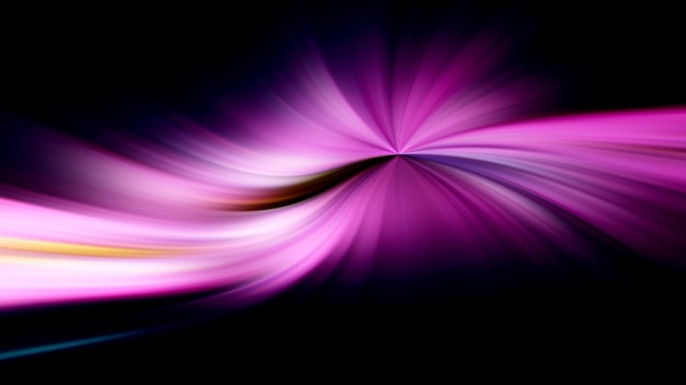 Beautiful abstract pink feathers on black background