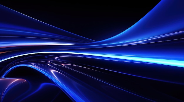 beautiful abstract wave technology background with blue light digital effect corporate concept