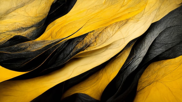 beautiful abstract yellow and black background 4k