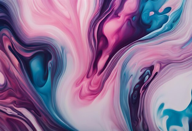 Beautiful abstraction of liquid paints in slow