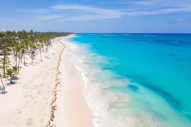 Beautiful aerial view of the beach