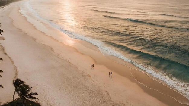 Beautiful aerial view of beach