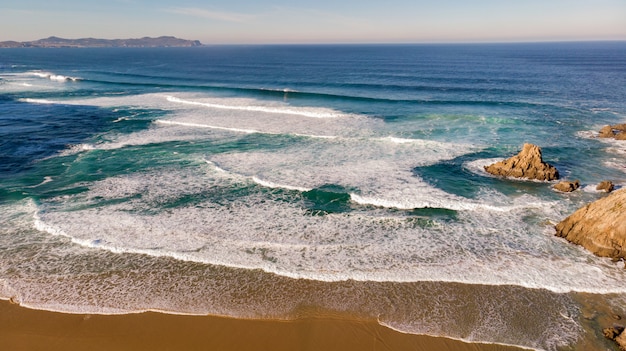 Beautiful aerial view of the coast 