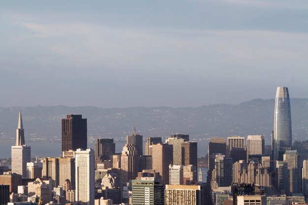 Photo beautiful aerial view of san francisco cityscape at daytime california usa