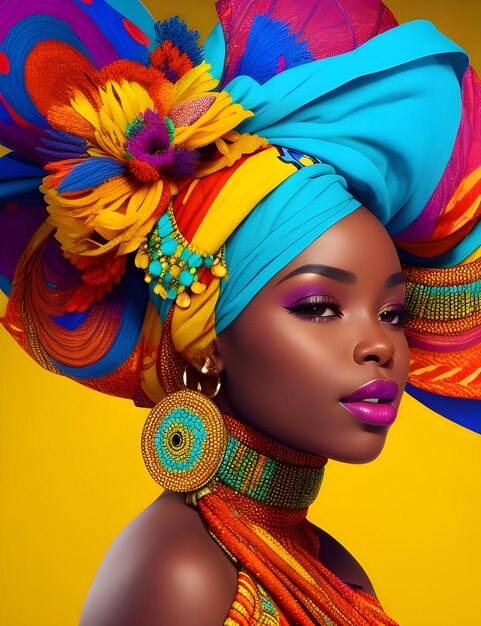 A Beautiful African Model