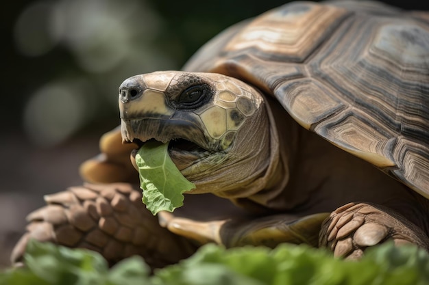 Beautiful African Spurred Tortoise