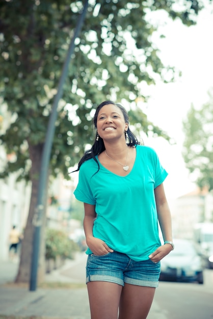 beautiful african young woman