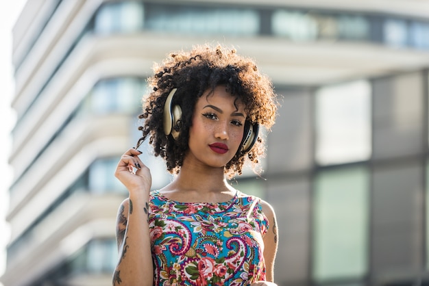 Beautiful afro-american girl