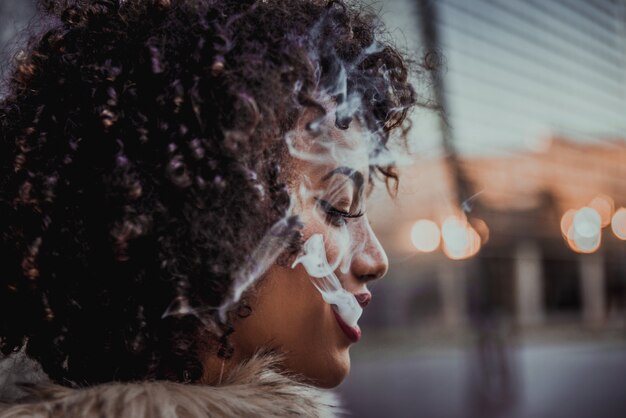 Beautiful afro-american girl