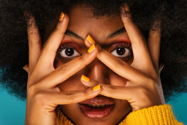 Beautiful afro woman