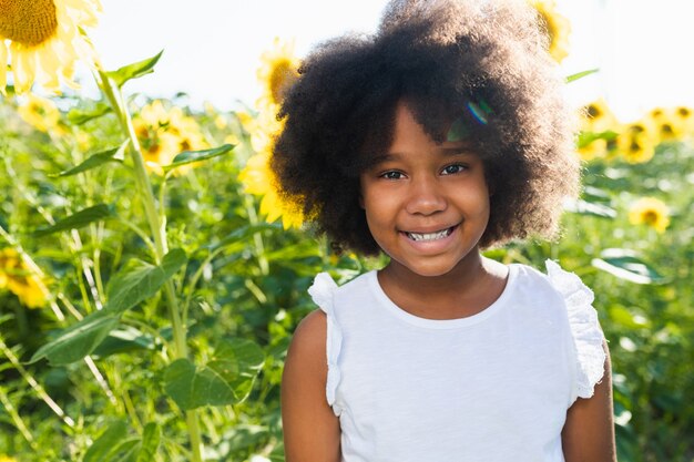 Photo beautiful afroamerican young girl portrait