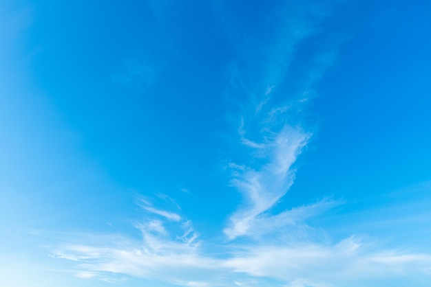 Beautiful airatmosphere bright blue sky background abstract clear texture with white clouds