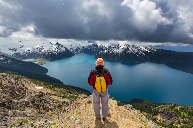 Beautiful Alpine lakes wilderness area  in Washington, USA