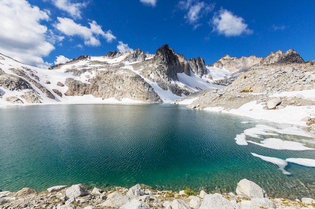 Beautiful Alpine lakes wilderness area  in Washington, USA