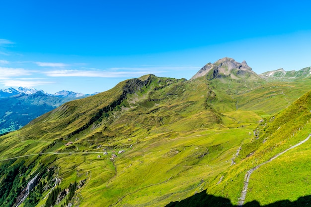 Beautiful Alps Mountain in Grindelwald, Switzerland 