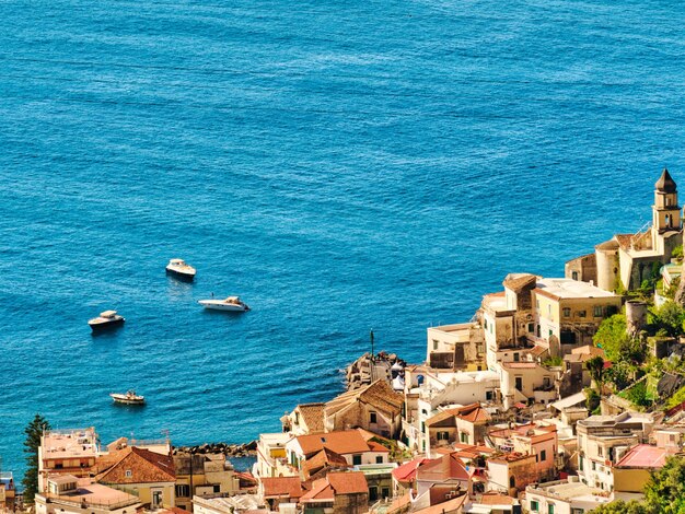 Beautiful amalfi coast italy view