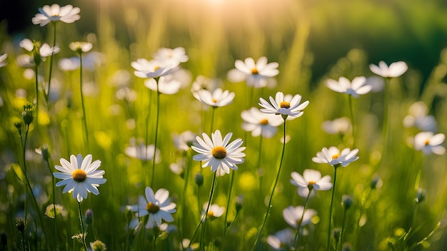 写真 美しい 静かな 野生の花の森