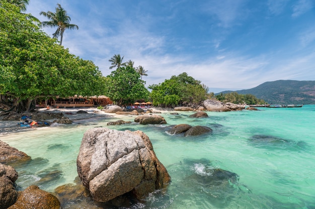 Beautiful andaman coastline in tropical sea