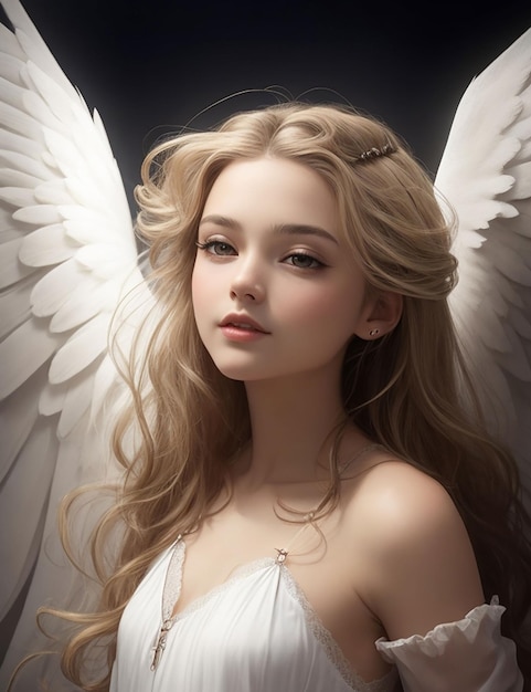 beautiful angel generative by Ai 03