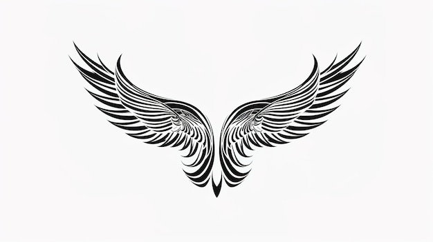 Beautiful angel wing pattern design