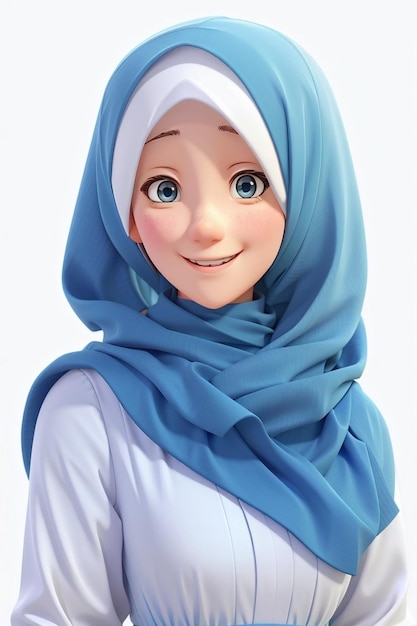 Anime girl/with hijab/so cute anime girl pictures with hijab/for