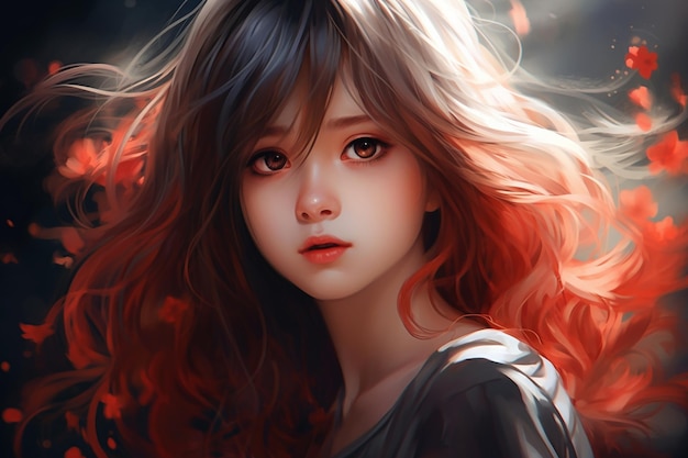 beautiful anime girl