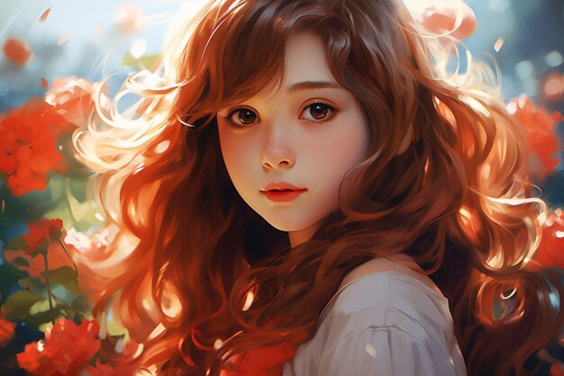 beautiful anime girl