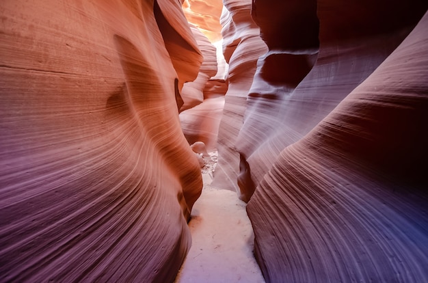 Bellissimo antelope canyon, terra navajo a est di page, usa