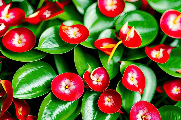 beautiful anthurium flowers 4k resolution interesting scale