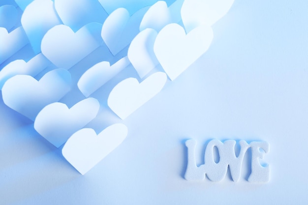 beautiful applique paper with hearts