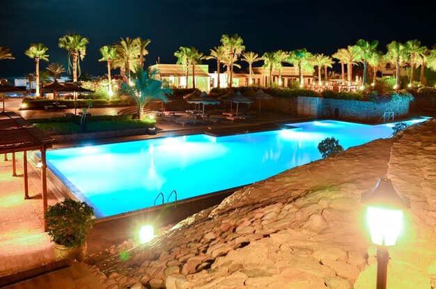 Bella notte araba in un hotel dell'Egitto Sharm elSheikh