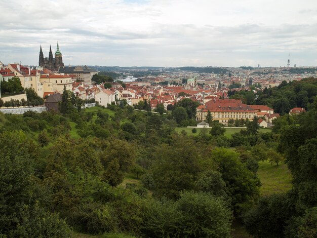 Beautiful architectural buildings in Prague the Czech capital