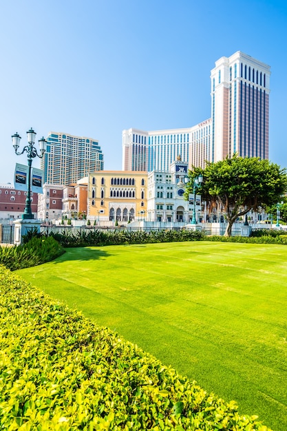 Beautiful architecture building of venetian and other hotel resort and casino