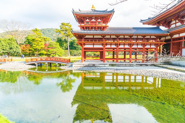 Beautiful Architecture Byodo-in Temple at Kyoto.