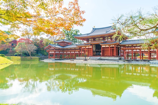 Beautiful Architecture Byodo-in Temple at Kyoto.