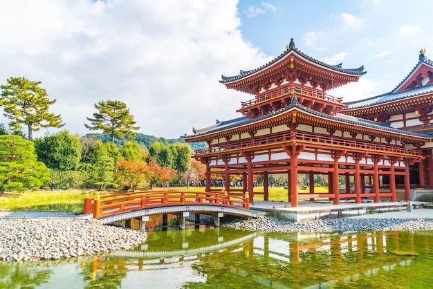 Beautiful Architecture Byodo-in Temple at Kyoto.