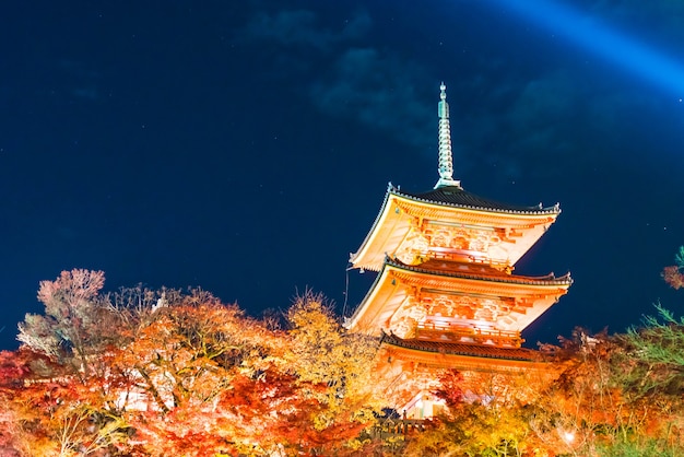 Beautiful Architecture in Kiyomizu-dera Temple Kyoto.