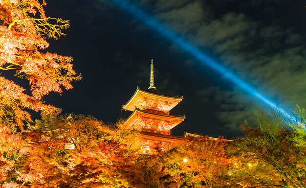 Beautiful Architecture in Kiyomizu-dera Temple Kyoto.