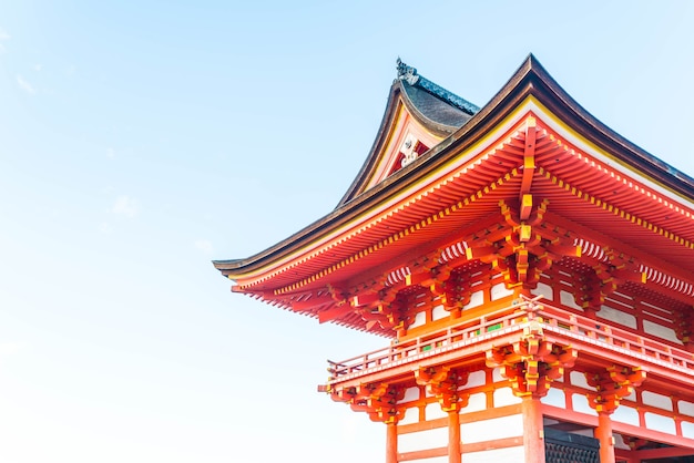 Beautiful Architecture in Kiyomizu-dera Temple Kyoto,.