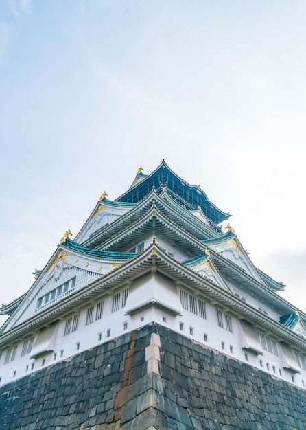 beautiful architecture at Osaka castle 