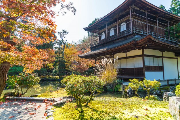 Beautiful Architecture at Silver Pavillion Ginkakuji temple