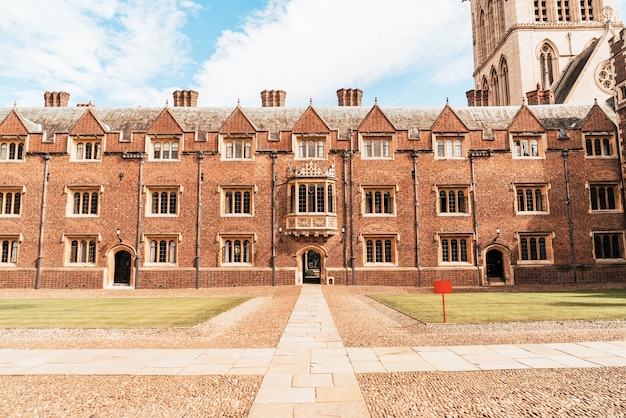 Beautiful Architecture St. John's College in Cambridge, United Kingdom.