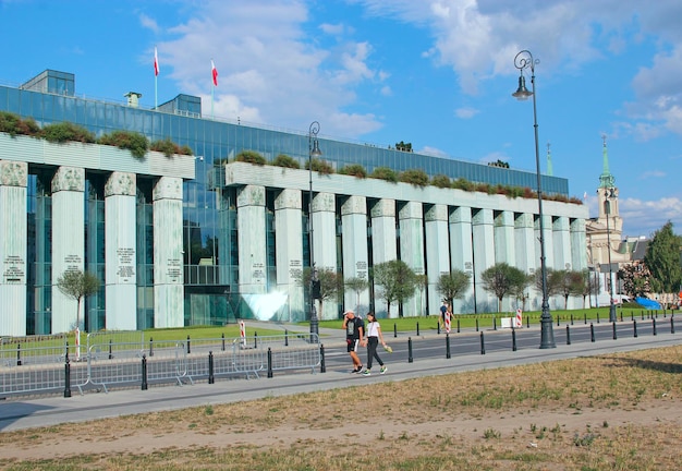 Красивая архитектура и улицы в польской столице Варшаве Туризм в Польше