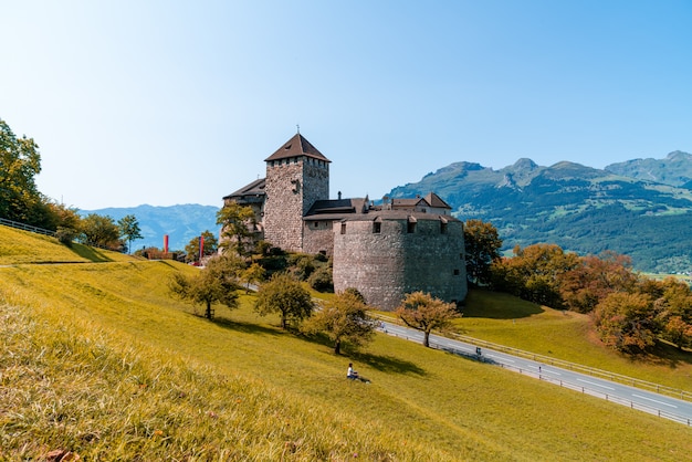 Beautiful Architecture at Vaduz Castle, the official residence of the Prince of Liechtenstein