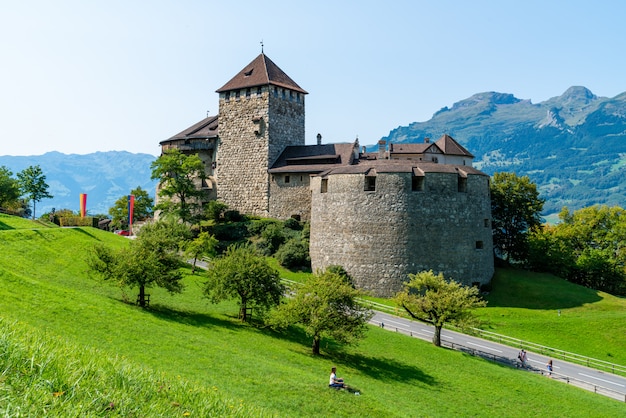 Beautiful Architecture at Vaduz Castle, the official residence of the Prince of Liechtenstein