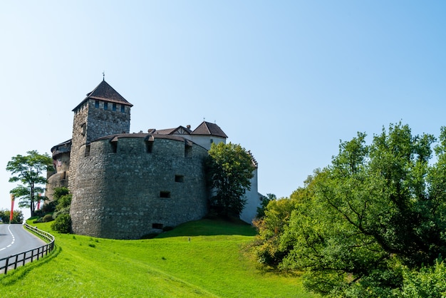 Beautiful Architecture at Vaduz Castle, the official residence of the Prince of Liechtenstein