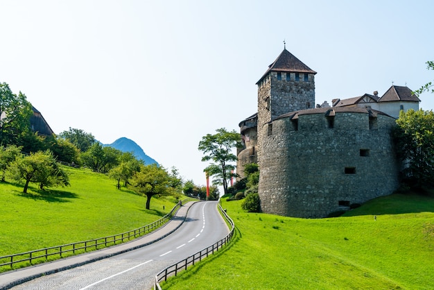 Beautiful Architecture at Vaduz Castle, the official residence of the Prince of Liechtenstein