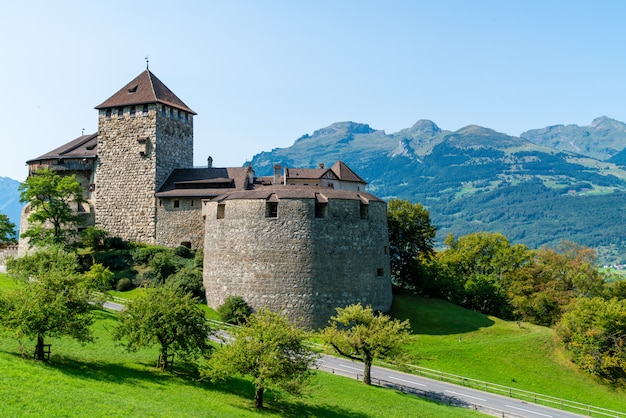 Beautiful Architecture at Vaduz Castle, the official residence of the Prince of Liechtenstein