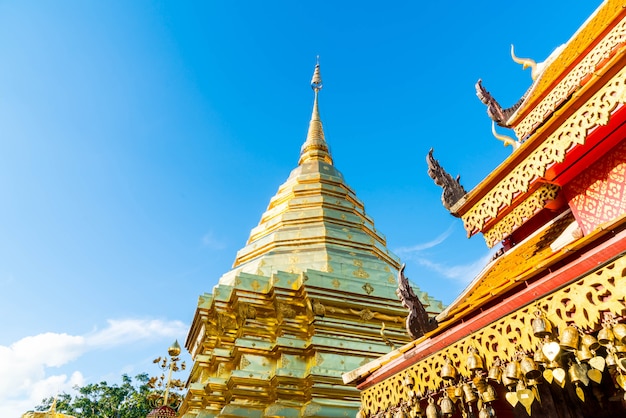 Beautiful architecture at Wat Phra That Doi Suthep in Chiang Mai