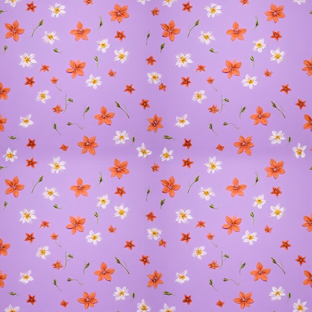 Photo beautiful artistic seamless floral natural pattern